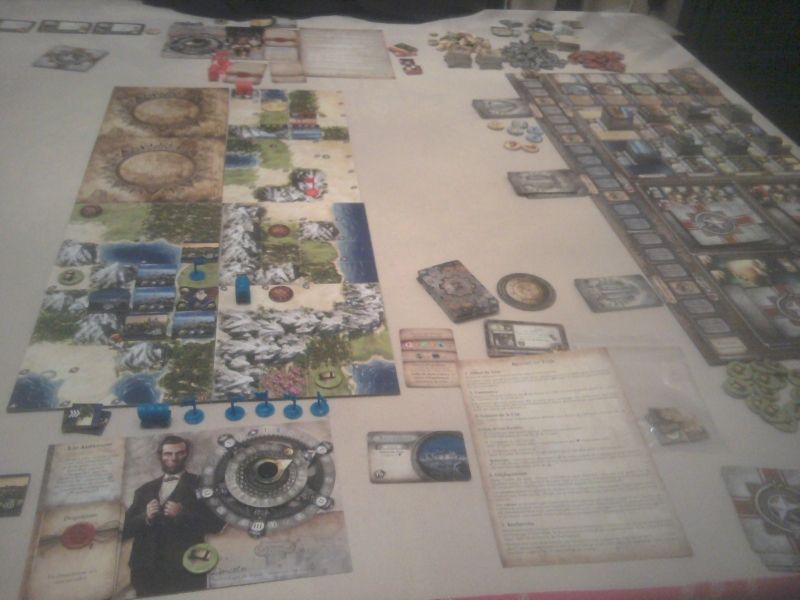 Unique photo car les autres sont vraiment trop floues voire illisibles. On est dans le 1er quart de jeu. Fast expand pour moi :)