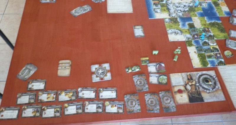 Le plateau final des Egyptiens... peu de techno, mais beaucoup de pièces !