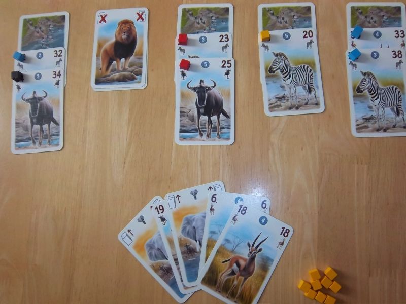 Une main de cartes qui semble sympathique... sauf qu'elle est absolument injouable et met donc fin immédiatement à la partie. 