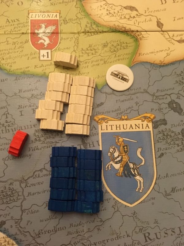 Avantage pour les Lubomirski (blancs) en Lithuanie