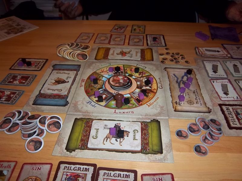 Le plateau en fin de partie