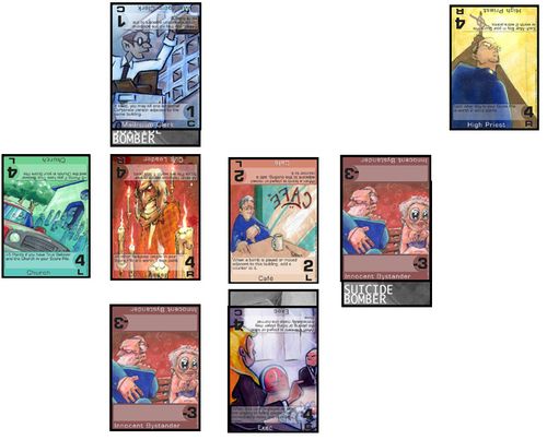 The suicide Bomber card game