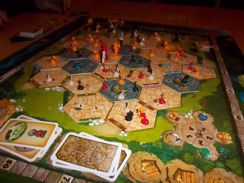 Le plateau en fin de partie...