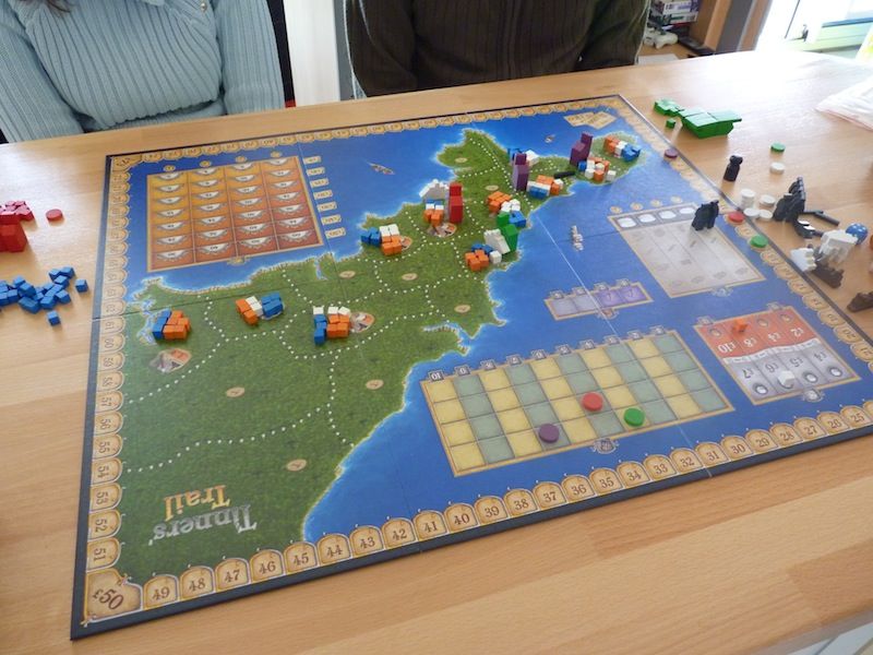 Les premières mines se placent, Malvine vers le centre, moi en bout de plateau.