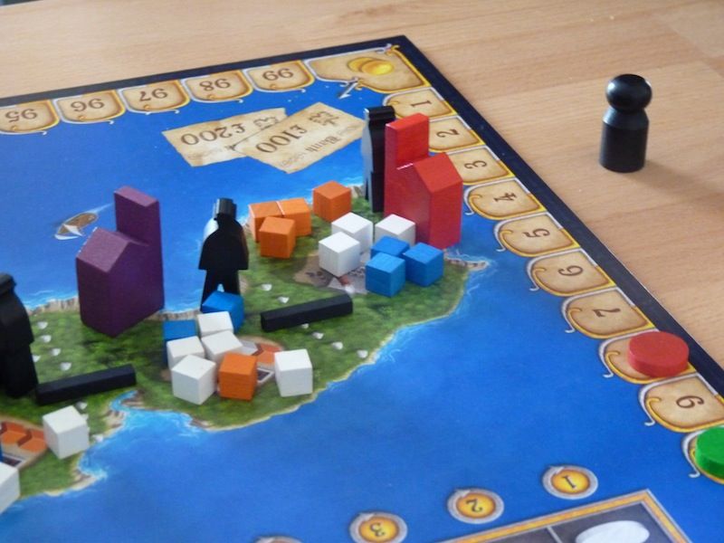 Je pose un nouveau drain utile pour ma zone que j'ai met aux enchères, Malvine la remporte mais se ruine la partie.