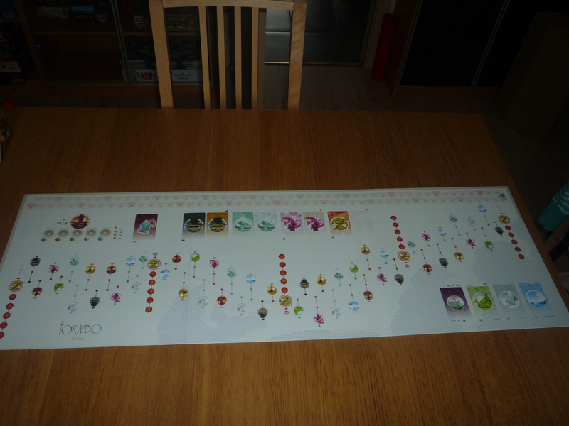 Le plateau reprenant le jeu de base et l'extension Crossroad