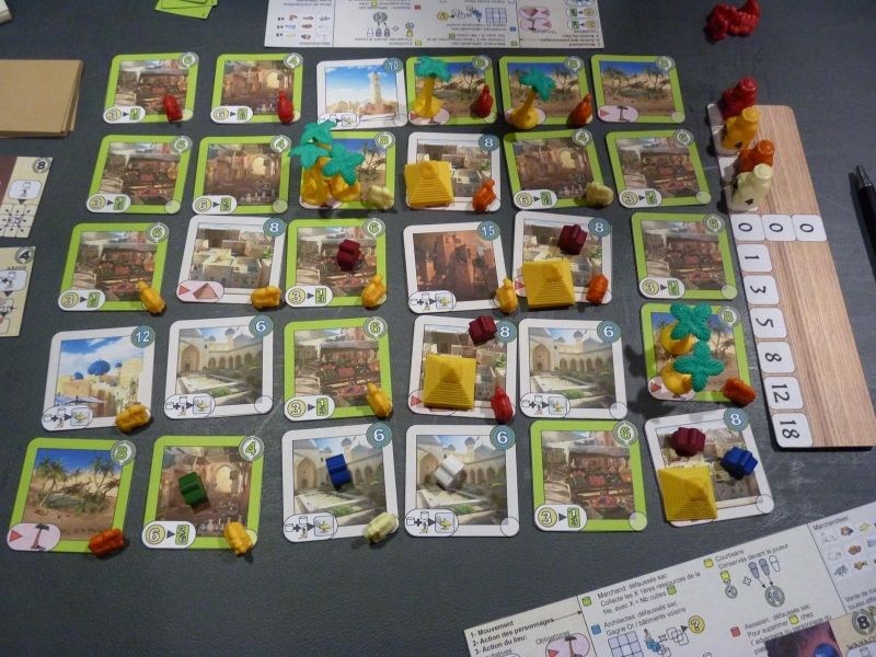 Le plateau de jeu en fin de partie : ya beaucoup moins de meeple ;)