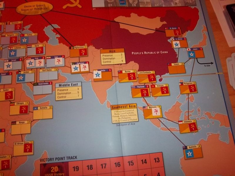 En Asie, j'avais trouvé le moyen de perdre le contrôle de l'Inde et du Pakistan.