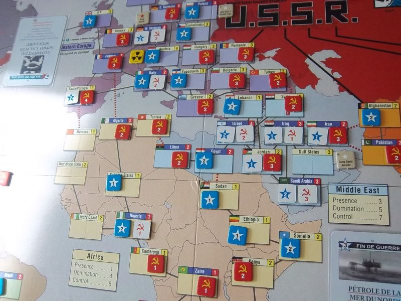 Situation de fin de partie en Europe, Afrique et Moyen-Orient.