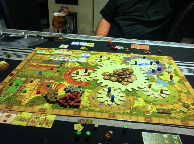 Le plateau en fin de partie.