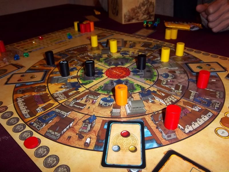 Une vue du plateau durant la phase de pose au 3 ième tour...