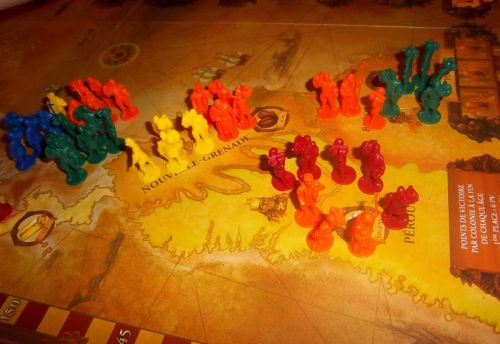 La situation en Amérique du Sud, avec le Portugal au Brésil (normal), et des anglais et des néerlandais au Pérou (Hum...oui, je sais...)...Mais les espagnols ne vont pas tarder.