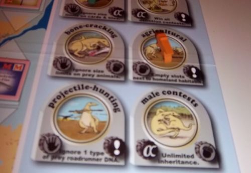 Des évolutions possibles...un dinosaure lanceur de javelot, ça peut faire mal...