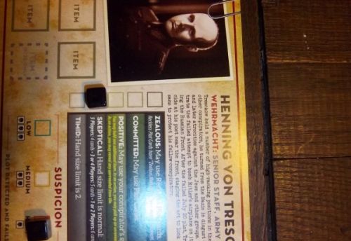 Mon personnage durant la partie