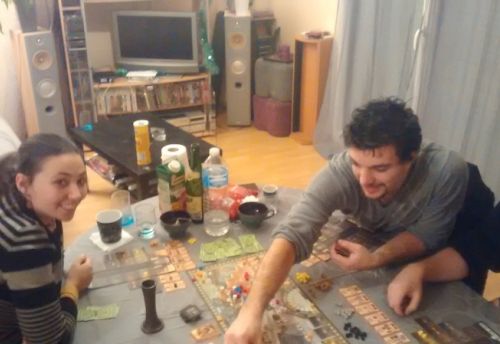 de gauche à droite : Tiphaine, Stevens et Pierre