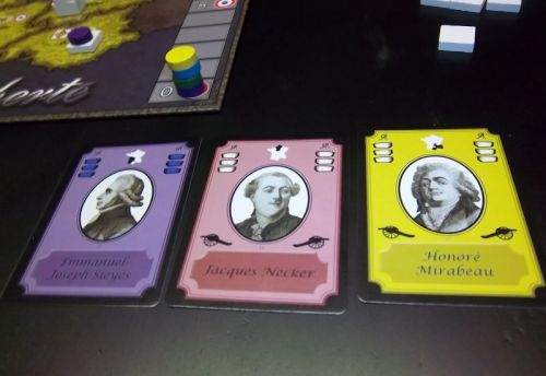 Quelques-unes de mes cartes au premier tour...