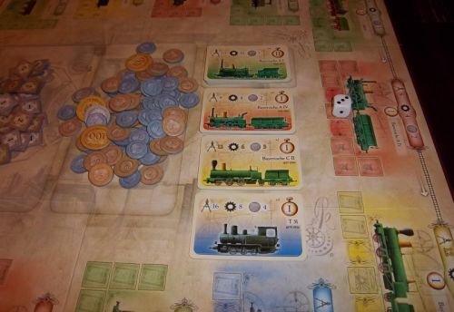 Un aperçu du matériel de cette réédition Queen games.