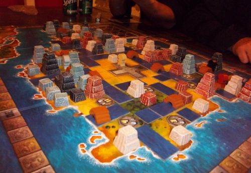 Le plateau en fin de partie...