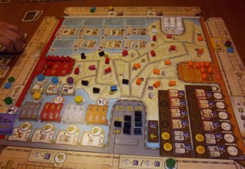Un aperçu du plateau en fin de partie...