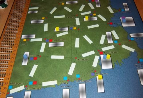 Le plateau de New-England Railways...pas très "funky" comme dirait monsieur Unkle.