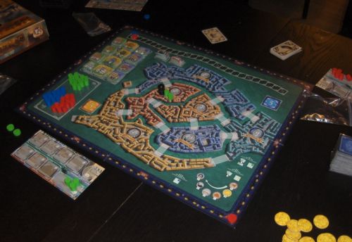 Mise en place pour explications. Mais où sont mes pions jaunes ??