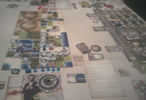 Unique photo car les autres sont vraiment trop floues voire illisibles. On est dans le 1er quart de jeu. Fast expand pour moi :)