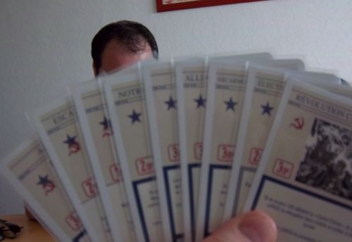 Ma main au début du 4 ième tour je crois...la prochaine fois je veux la même, mais en étant américain. 