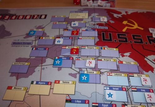 La mise en place initiale en Europe après les choix des joueurs...