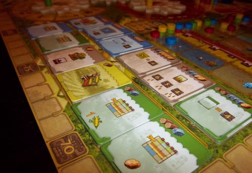 Les monuments et bâtiments disponibles en début de partie...