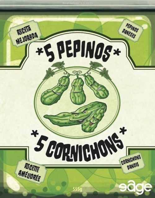 5 cornichons